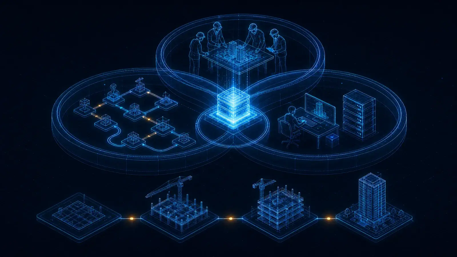 Pessoas, processos e tecnologia convergindo para uma base contínua de dados ao longo do ciclo de vida do empreendimento