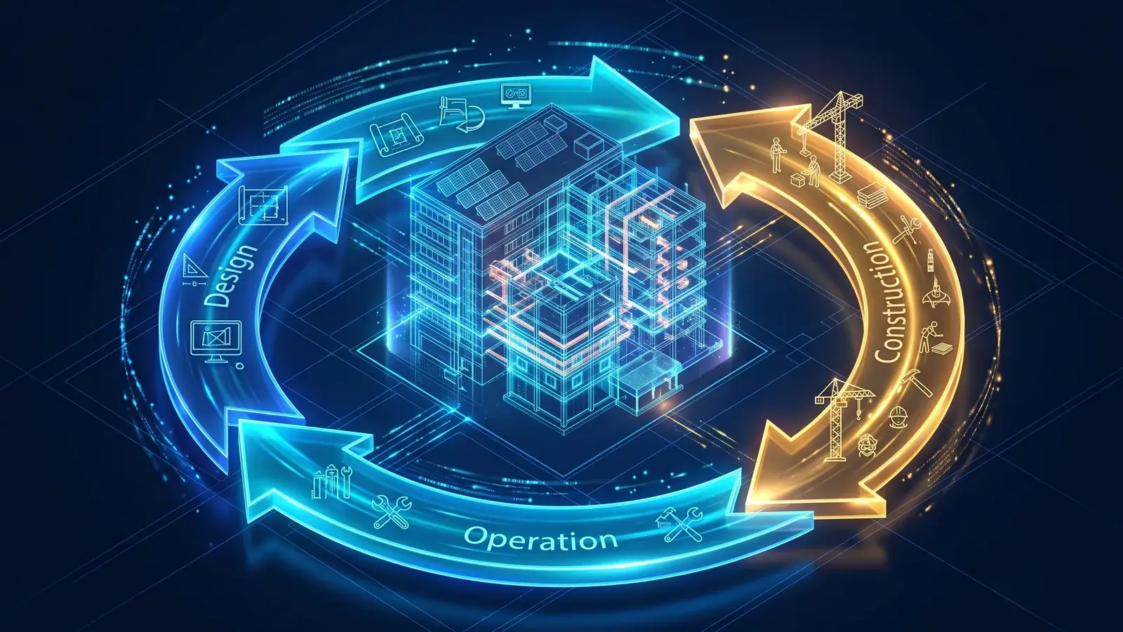 Ciclo de vida do modelo BIM: projeto, construção e operação